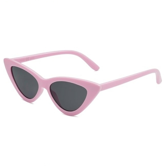 Sogo Accessories - Vintage Narrow Cat Eye Sunglasses Clout Goggles SJ2044 Pink